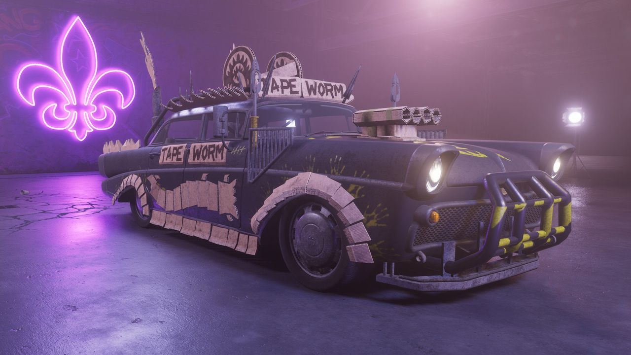 Image of Saints Row (2023) and car customization.