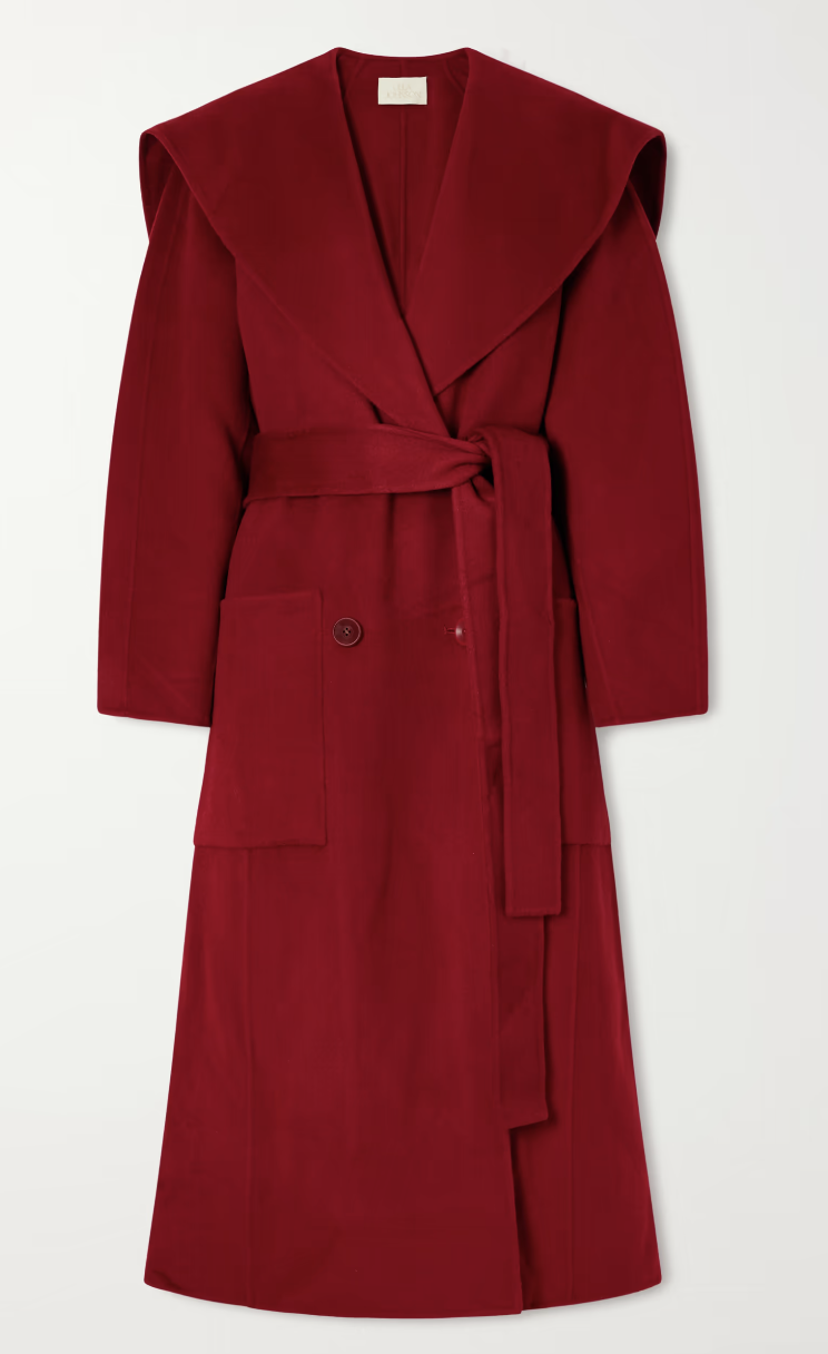 Ulla Johnson, Rory double-breasted belted brushed wool and cashmere-blend coat