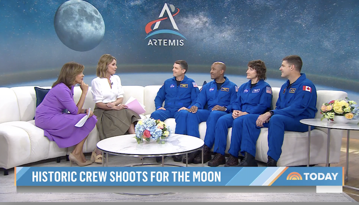Artemis 2 moon crew lands on ‘The Late Show with Stephen Colbert’ and ‘Today’