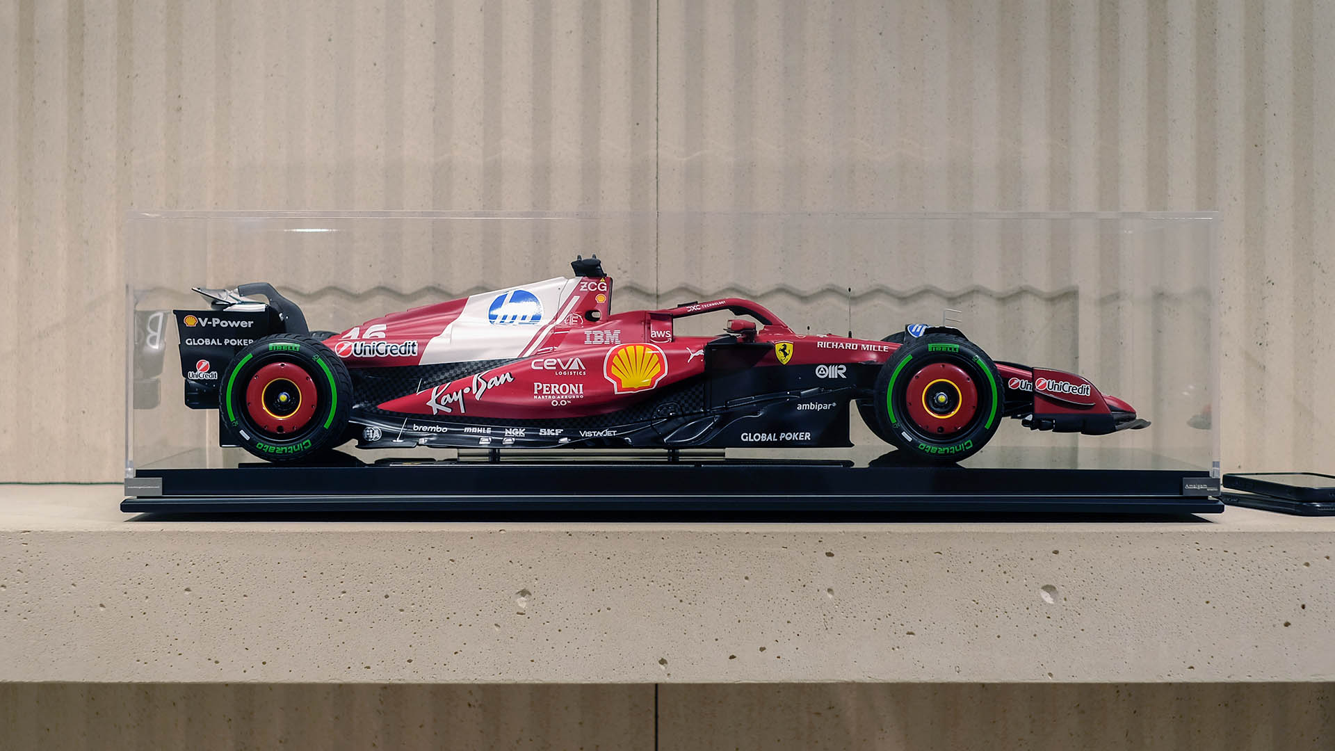 Ferrari F1 car model.