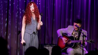 LOS ANGELES, CALIFORNIA - NOVEMBER 07: Chappell Roan and Dan Nigro perform at Spotlight: A Night With Chappell Roan and Dan Nigro moderated by Brandi Carlile at GRAMMY Museum L.A. Live on November 07, 2024 in Los Angeles, California. (Photo by Rebecca Sapp/Getty Images for The Recording Academy)
