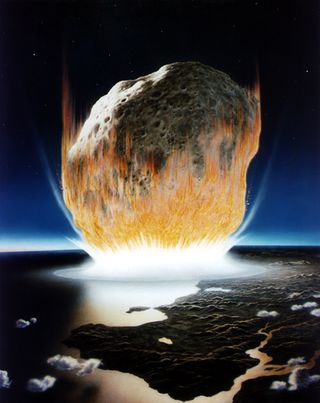 Asteroid Impact Illustration