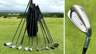 The PING Prodi G 2024 Junior Set and close up of eight-iron