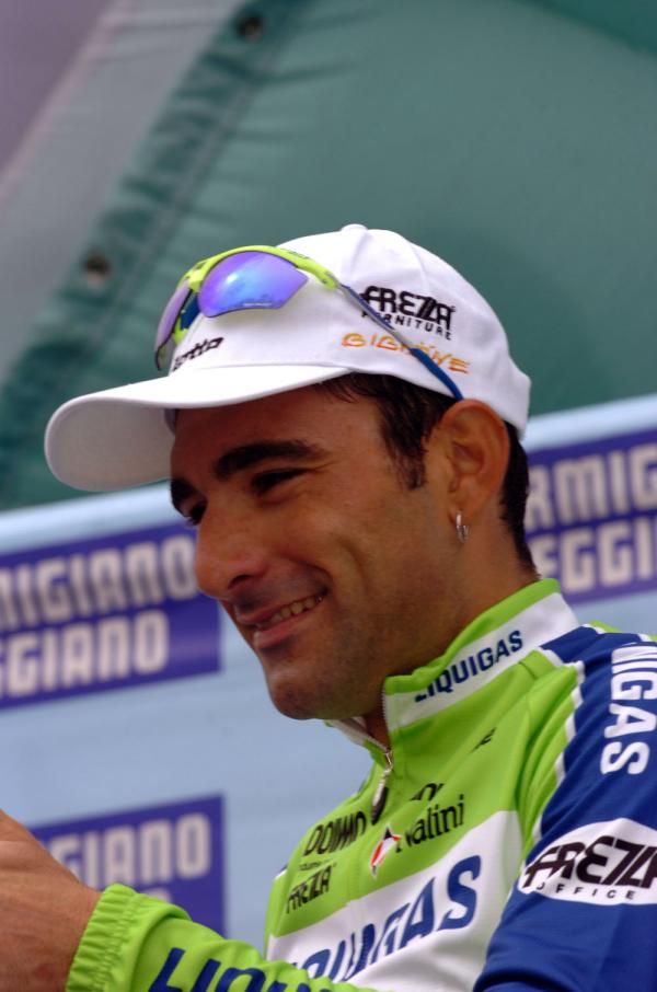 Francesco Chicchi (Liquigas-Doimo) on the podium
