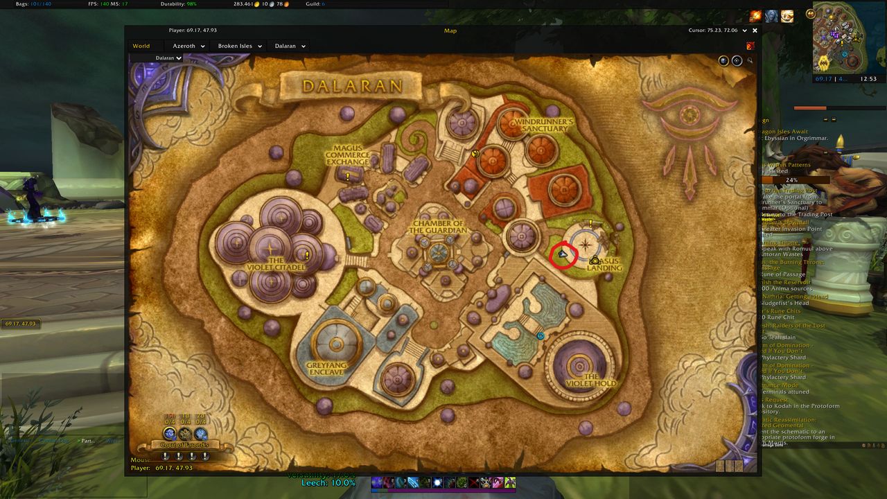 WoW timewalking vendor location