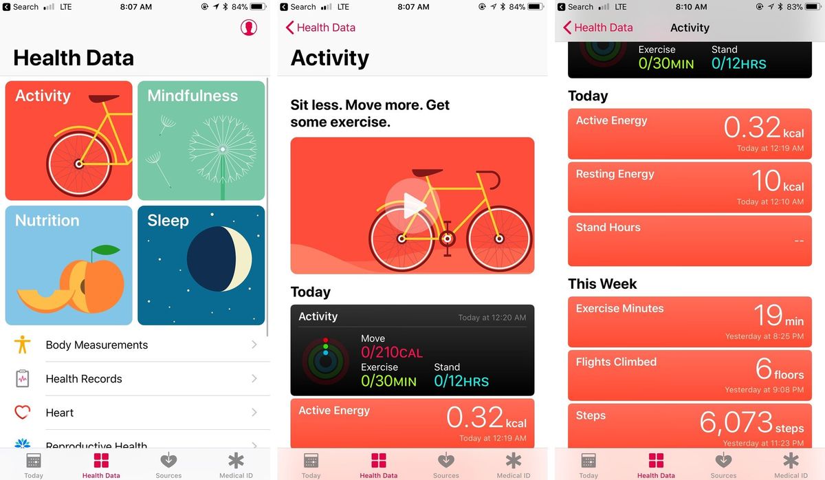 How to view your past Activity rings and workouts in Activity for ...