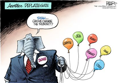 Political cartoon U.S. GOP Presidential election 2016