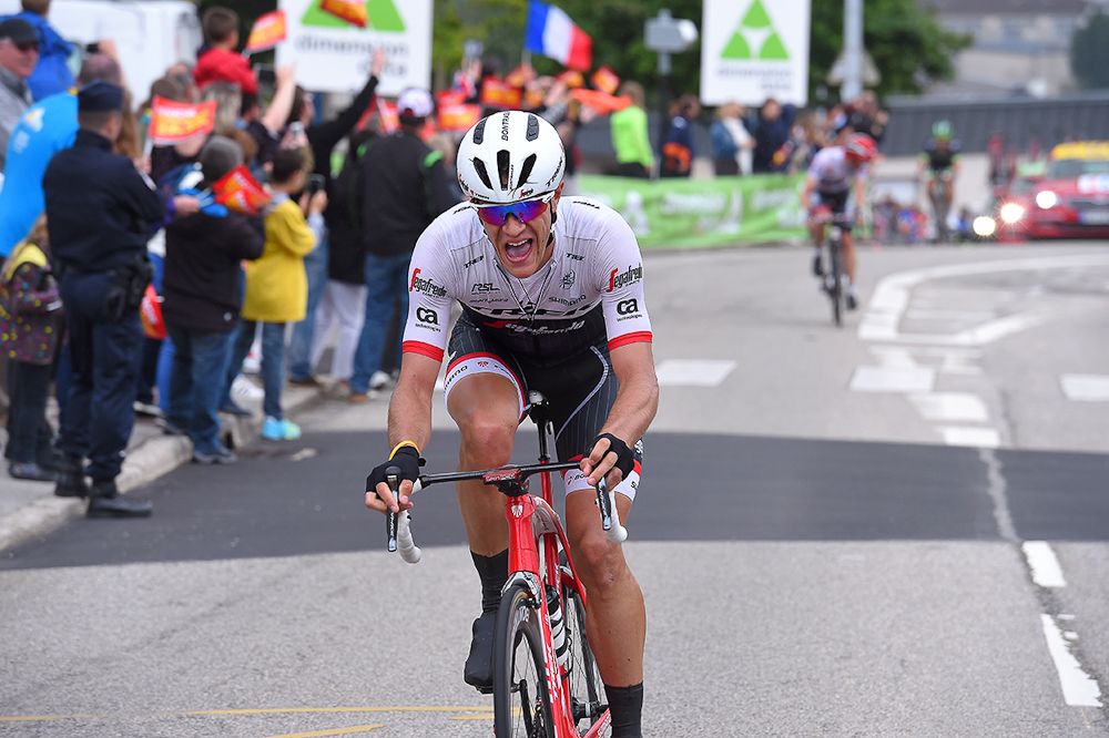 Jasper Stuyven made it to the final kilometre before being caught.