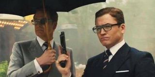 Colin Firth and Taron Egerton