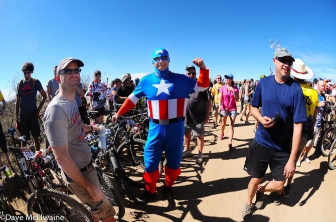 Captain America was on hand to provide support for his team