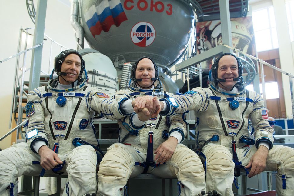 Soyuz Rocket Launches US-Russian Crew To Space Station | Space