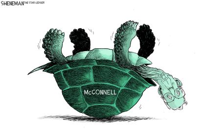 Political Cartoon U.S. GOP McConnell Senate