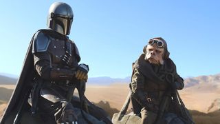 Self-isolation tips: Characters from the Mandalorian riding in the desert