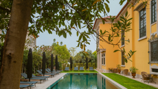 The outdoor pool at Palacete Severo in Porto