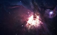 Nebula and stars in deep space.