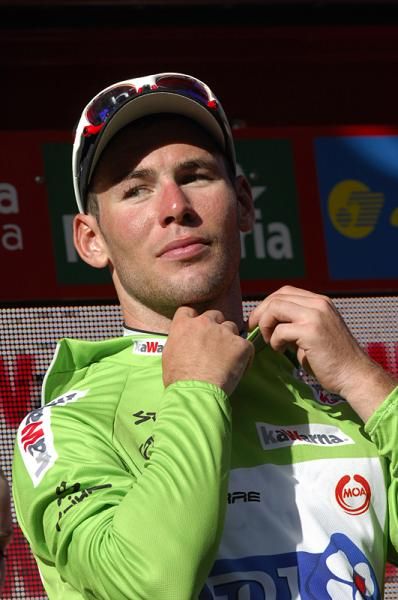 Cavendish is also leader of the points classification