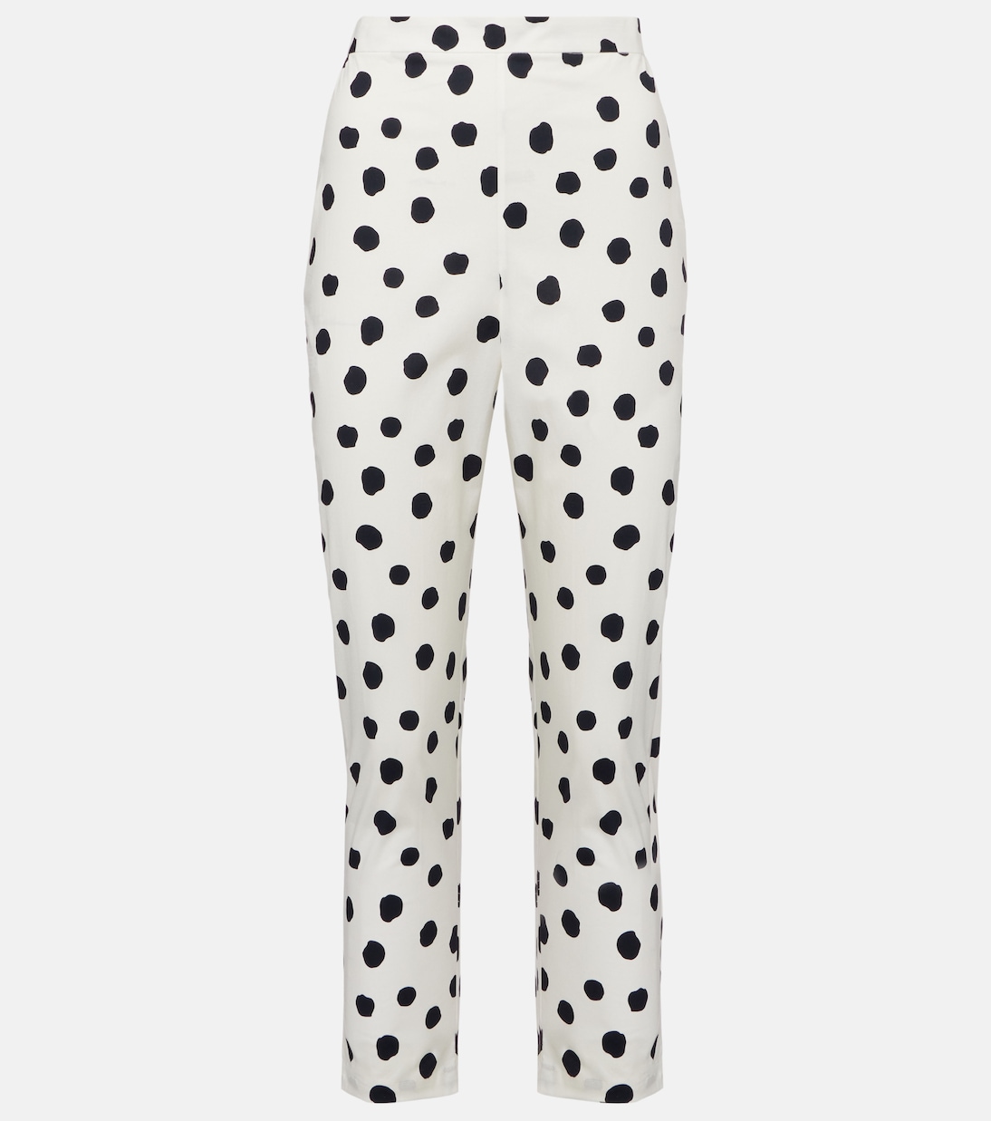 Cotton-Blend Capri Pants