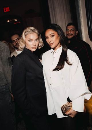 Elsa Hosk and Shay Mitchell at an H&M event