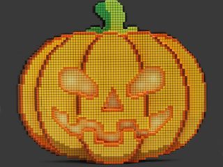8-Bit LED Jack-O’-Lantern