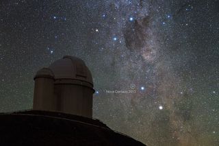Nova Centauri 2013, as it appears in the morning night sky.