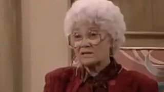 Estelle Getty as Sophia Petrillo in The Golden Girls episode "Sisters and Other Strangers"