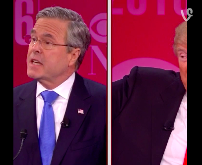 Jeb Bush and Donald Trump.