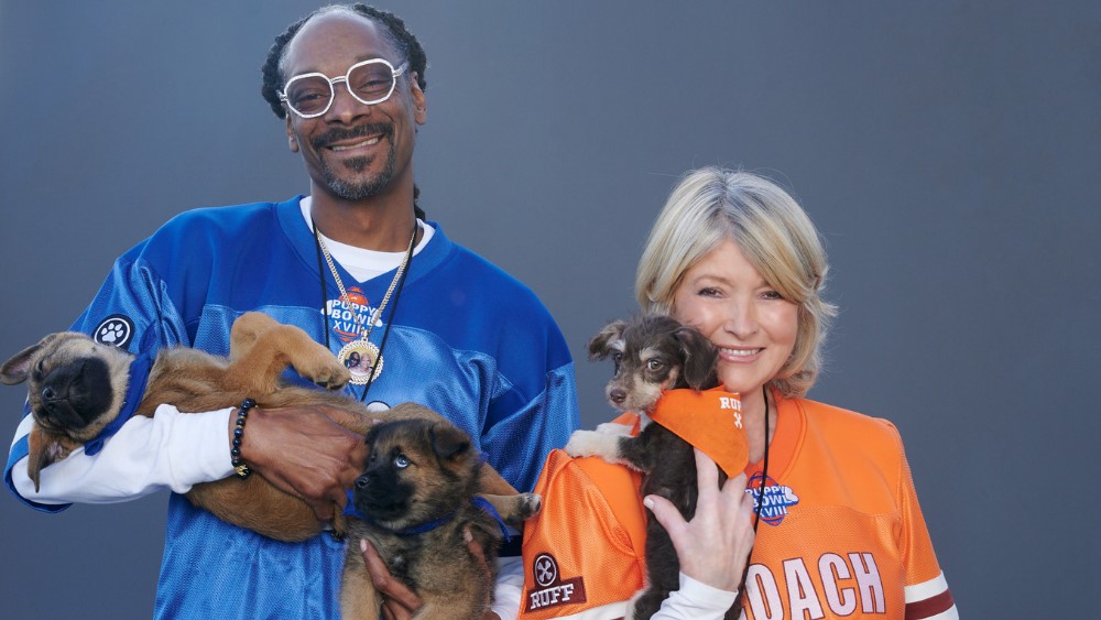 Cachorro Tazón 2022 Snoop Dogg Martha Stewart
