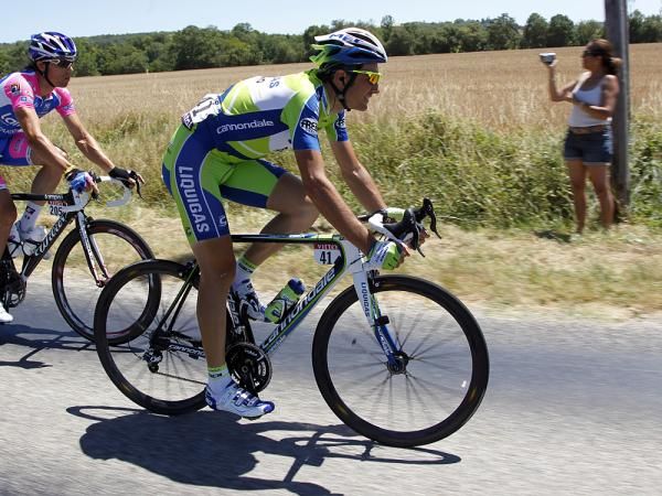 Ivan Basso (Liquigas) lost a bit of time.
