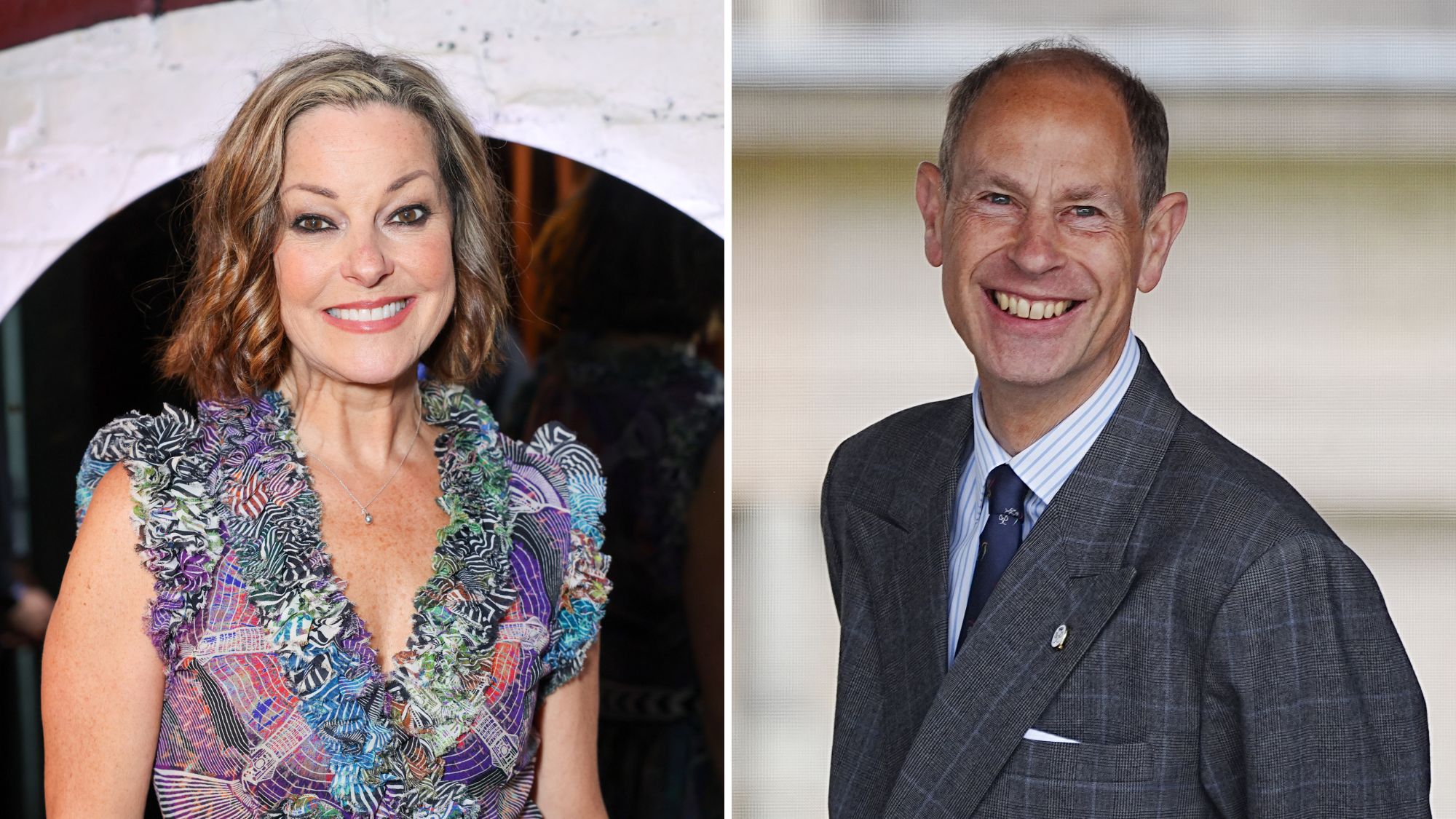 A composite of a picture of Ruthie Henshall in 2026 and a picture of Prince Edward in 2026