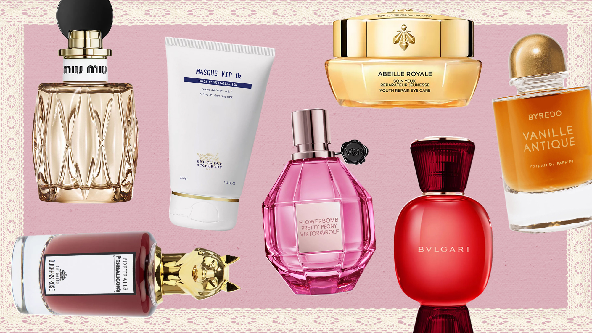 Collage Image of Valentine's Day Beauty Gifts From Bloomingdale's