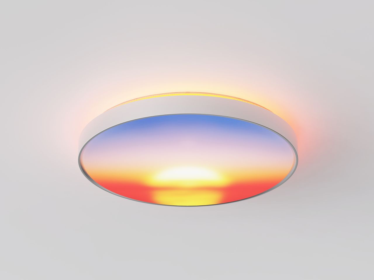 Govee Ceiling Light Ultra on a ceiling