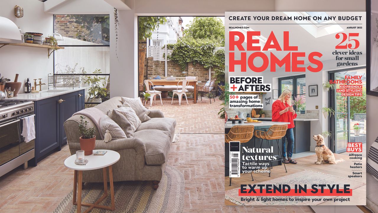 Real Homes magazine August issue banner