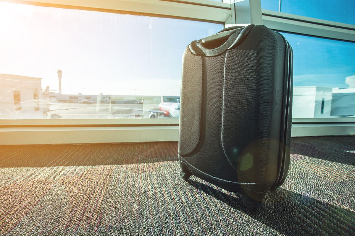 Smart luggage in an airport