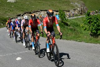 Jack Haig and Damiano Caruso (Bahrain Victorious) on stage 7 at the Criterium du Dauphine