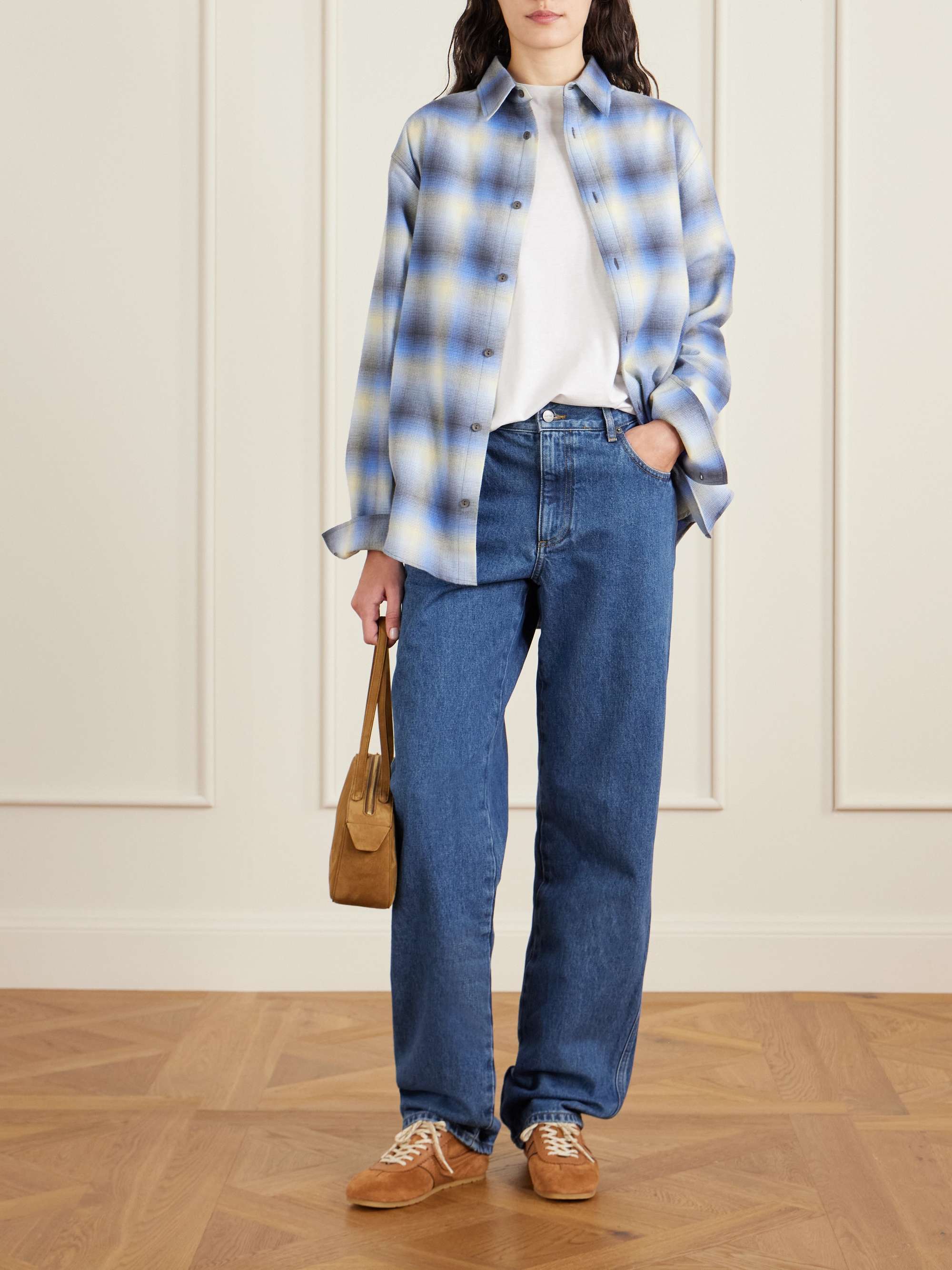 Mid-Rise Straight-Leg Jeans