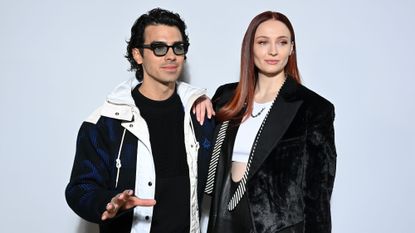 Joe Jonas and Sophie Turner attend the Louis Vuitton Womenswear Fall/Winter 2022/2023 show in Paris Fashion Week