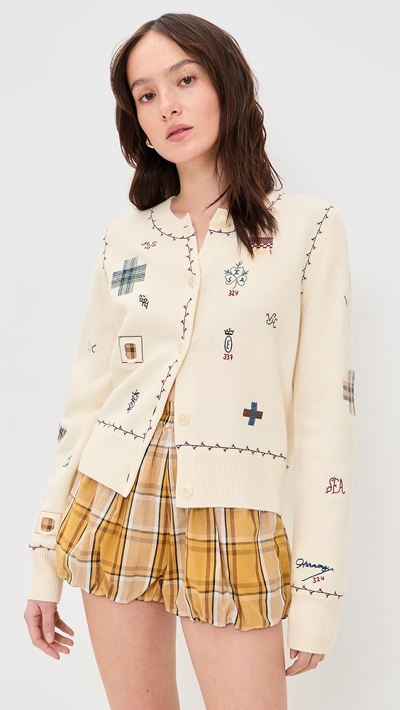 Sea Claira Emb Knit Cardigan