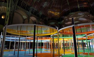 'Excentrique(s)' exhibition by Daniel Buren, 2012, in situ at the Grand Palais