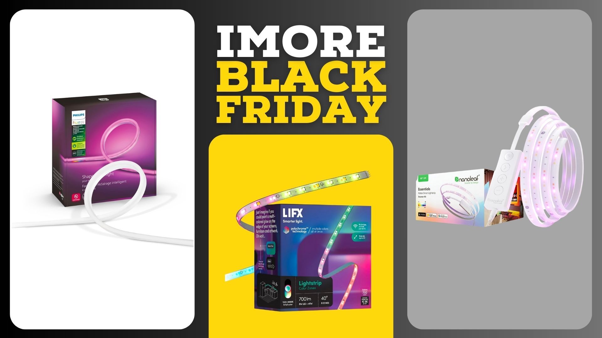 These are three of the best HomeKit light strips we've tried, and they