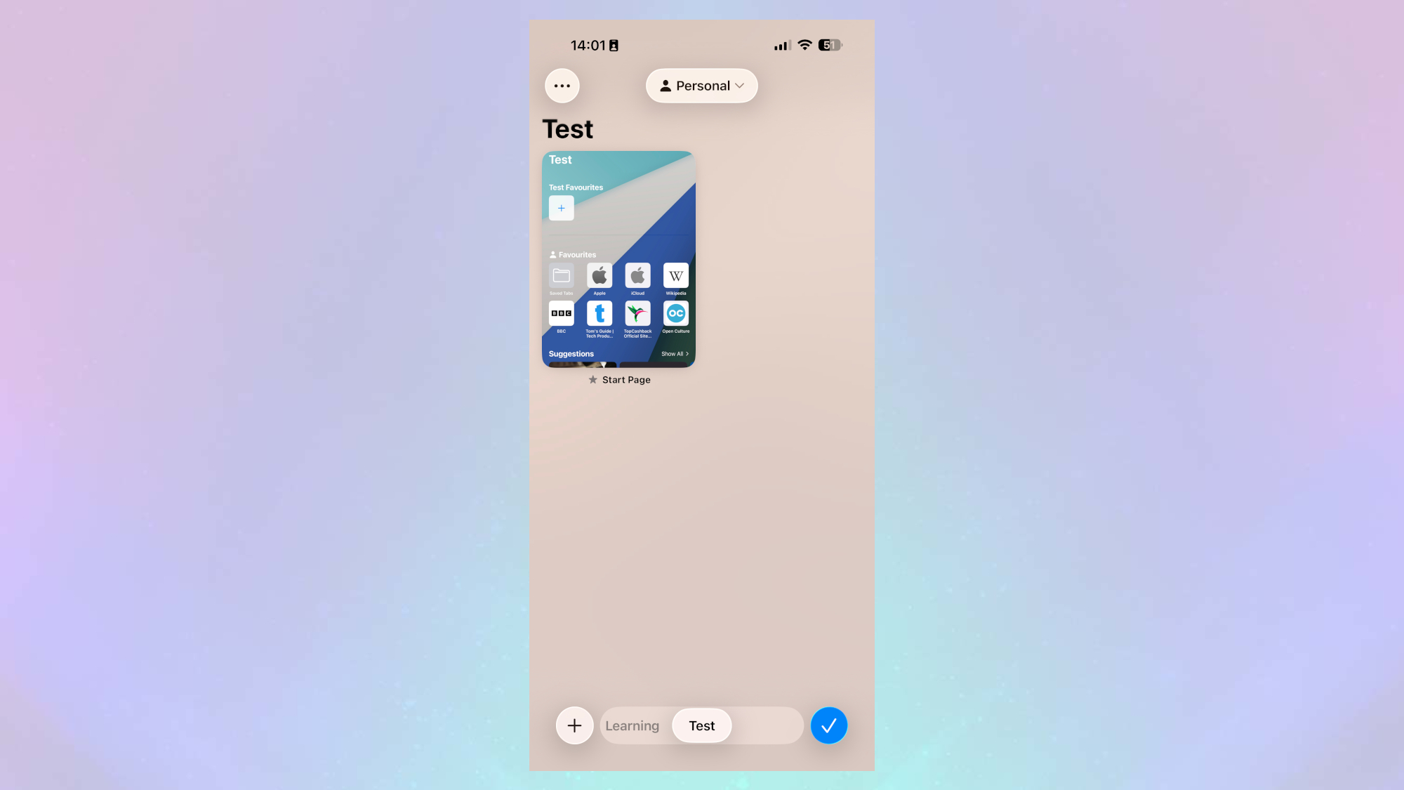 iOS 26 beta 2 safari app