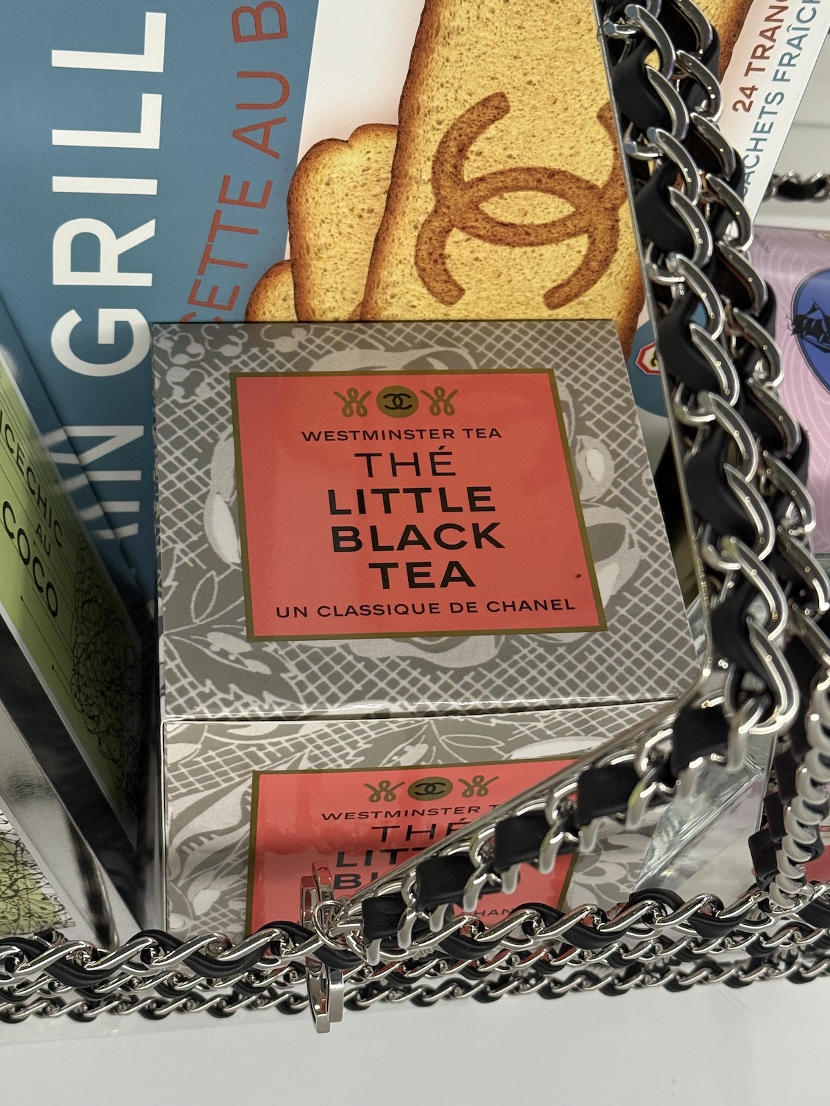 Vitra Design Museum Catwalk Art of the Fashion show exhibition featuring Chanel-branded &amp;lsquo;supermarket&amp;rsquo; products