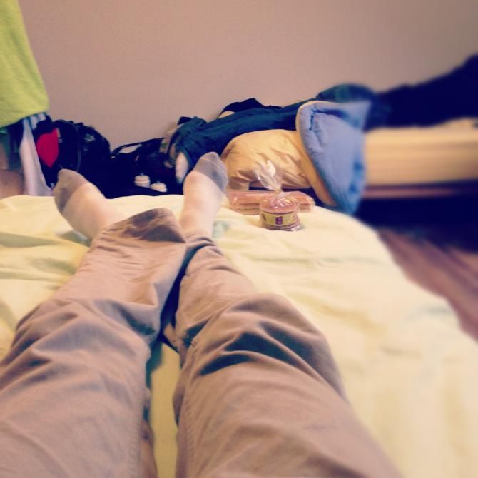 Legs up in preparation for Namur