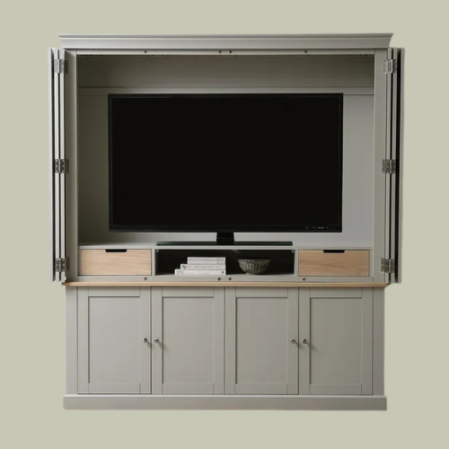 Chester Dove Grey Hideaway Media Unit