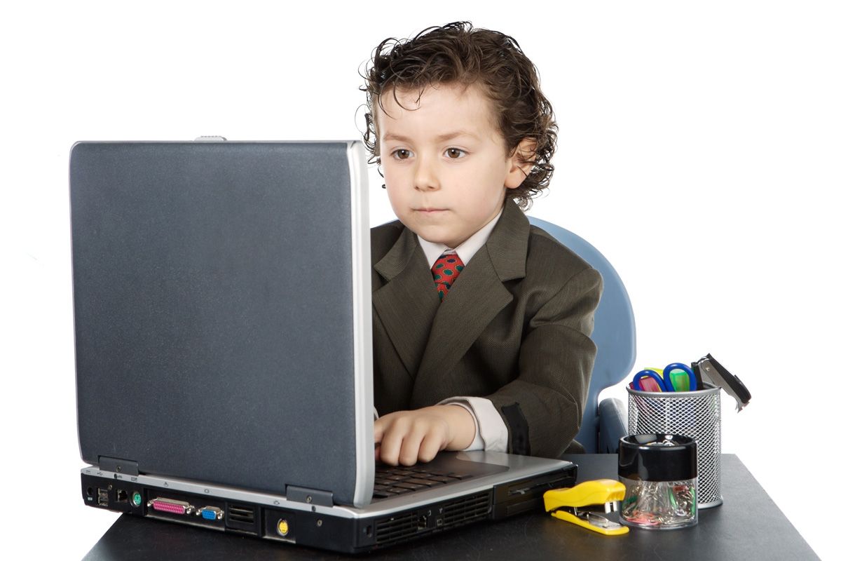 Child at computer