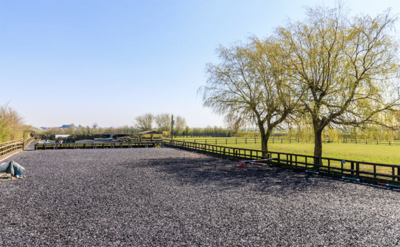 The 20x50m outdoor arena