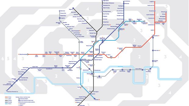 Night Tube map