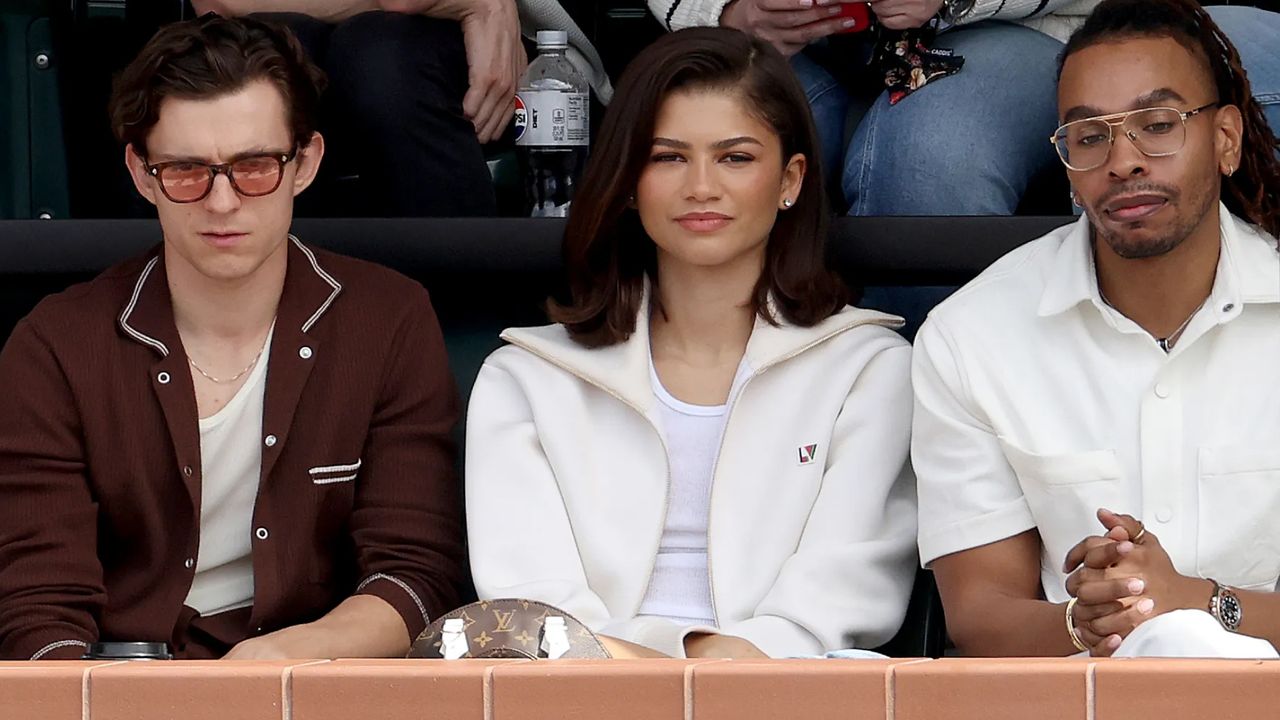 Zendaya in a tennis-core outfit at the 2024 BNP Paribas Open at Indian Wells, California.