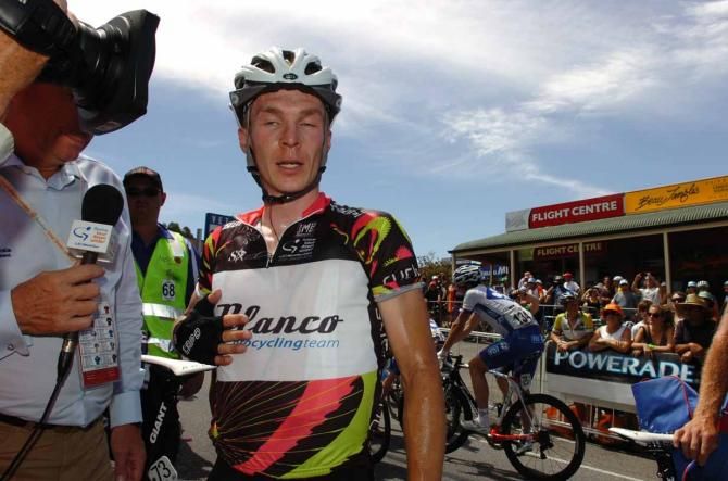 Tom Jelte Slagter (Blanco) in Stirling at the Tour Down Under.