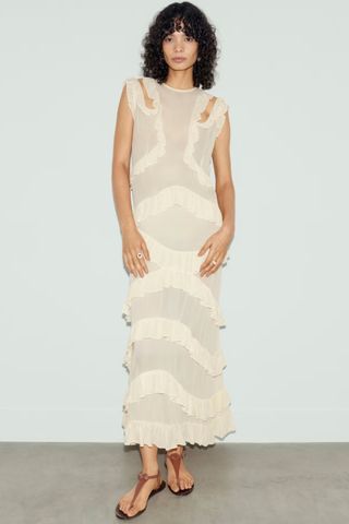 M&S X Sienna Miller Ruffle Maxi Dress