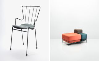Race Antelope Chair and the Mozaik series of seating